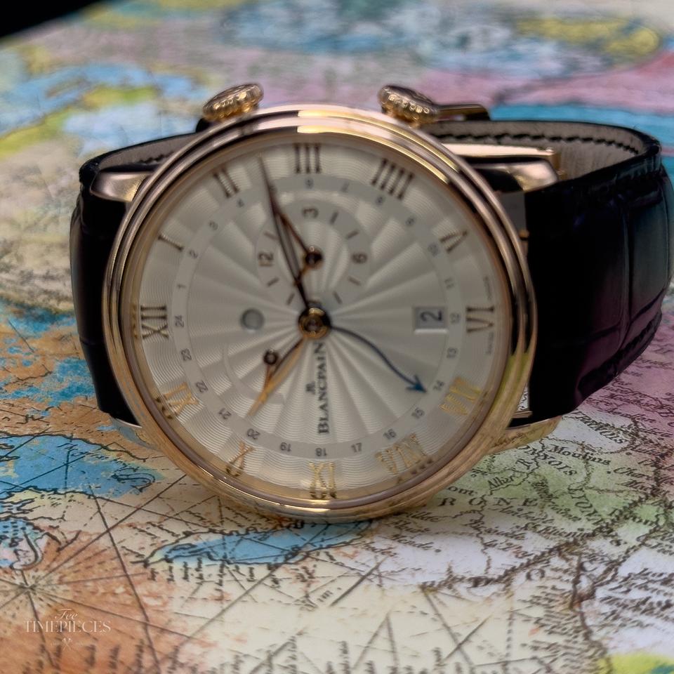 Blancpain Villeret Reveil Gmt full set mechanical alarm Red Gold — photo 6