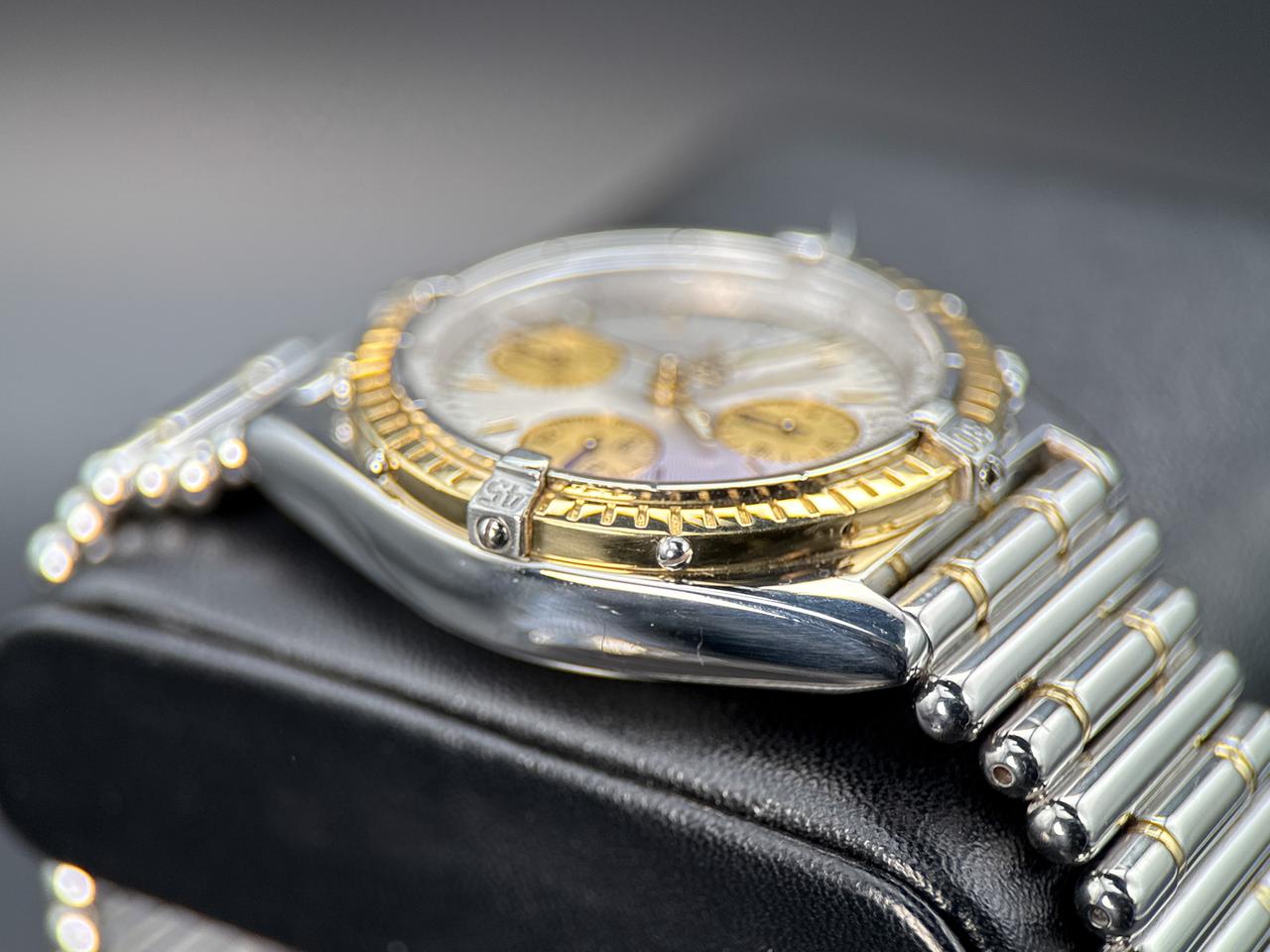 Breitling Chronomat D13047 Silver Dial Two-Tone Bullet Bracelet 1992 — photo 4