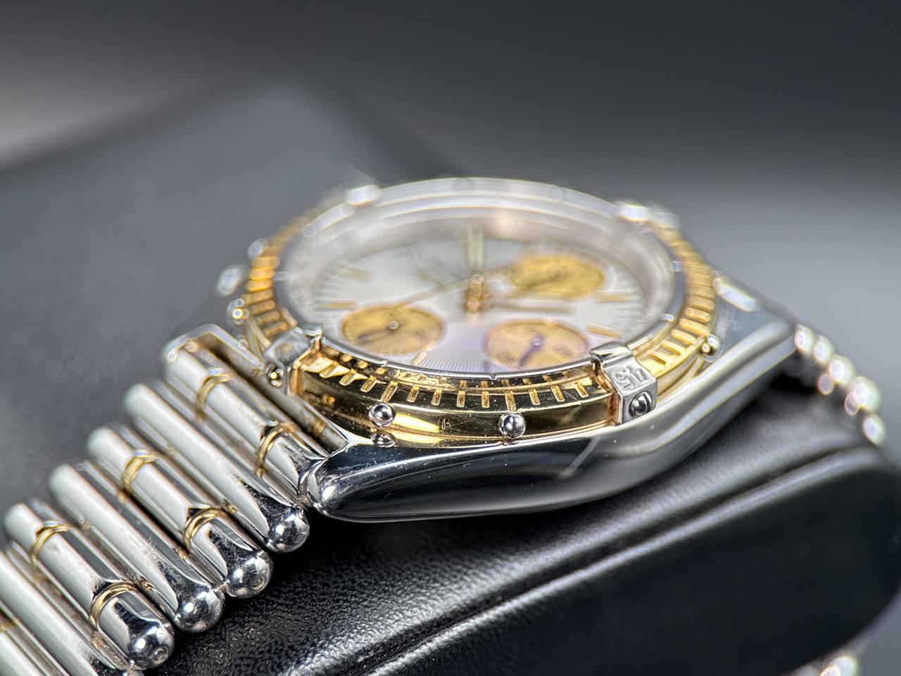 Breitling Chronomat D13047 Silver Dial Two-Tone Bullet Bracelet 1992 — photo 5