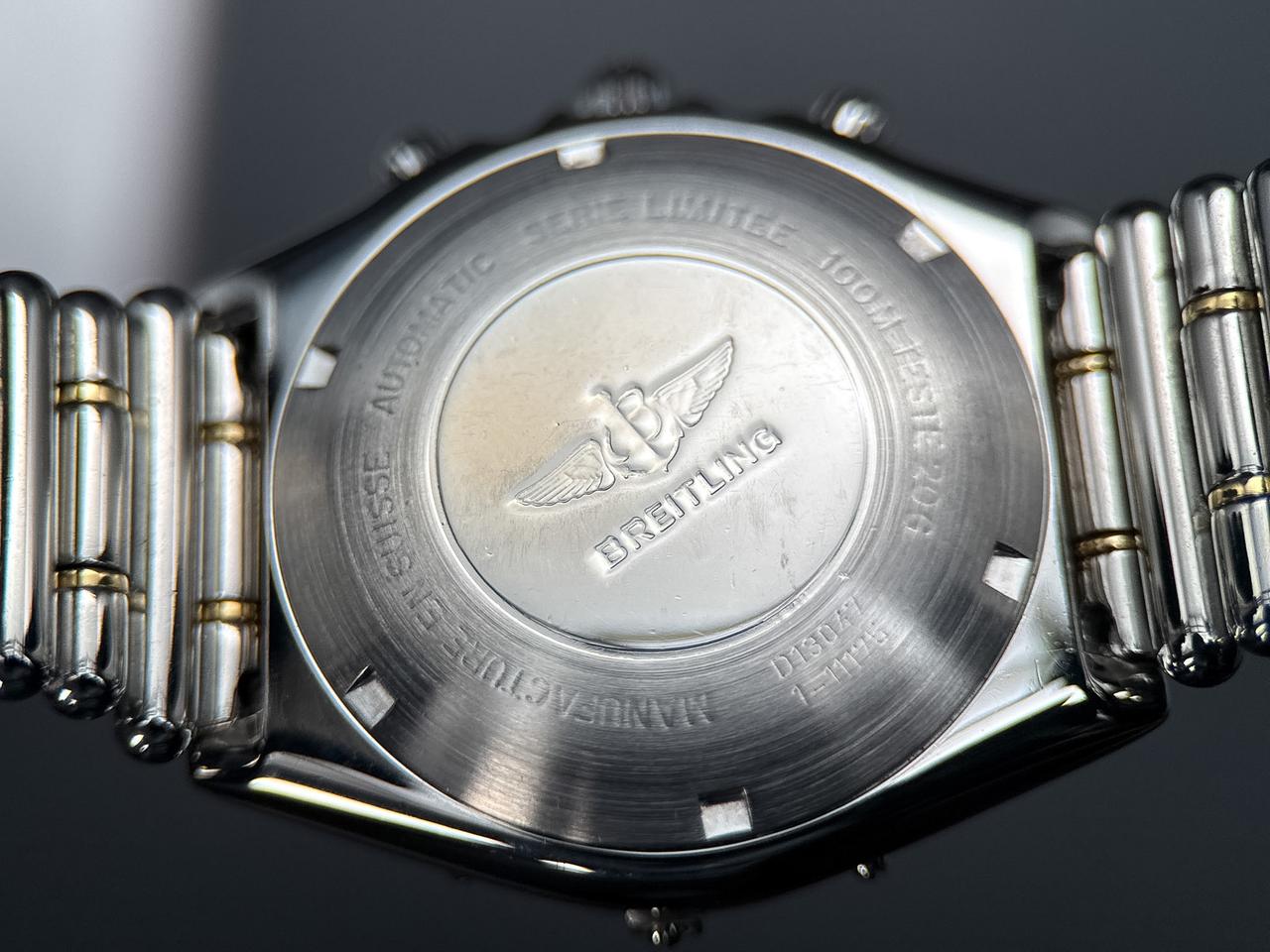 Breitling Chronomat D13047 Silver Dial Two-Tone Bullet Bracelet 1992 — photo 6