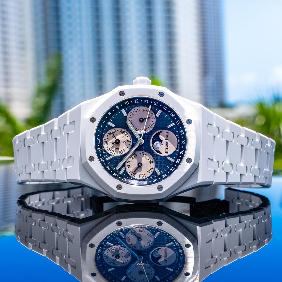 Audemars Piguet Royal Oak Perpetual Calendar 26579CB Royal Oak Perpetual Calendar White Ceramic