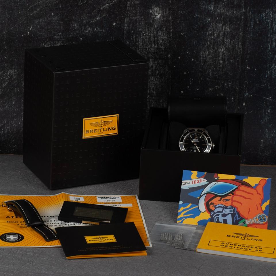 Breitling Superocean Heritage 46 Complete Set w additional Breitling leather strap — photo 10