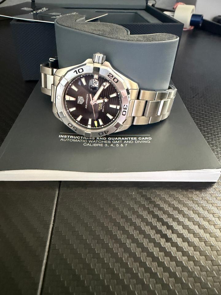 TAG Heuer Aquaracer 300M Full set box and papers. Warranty card. Very good condition — photo 2