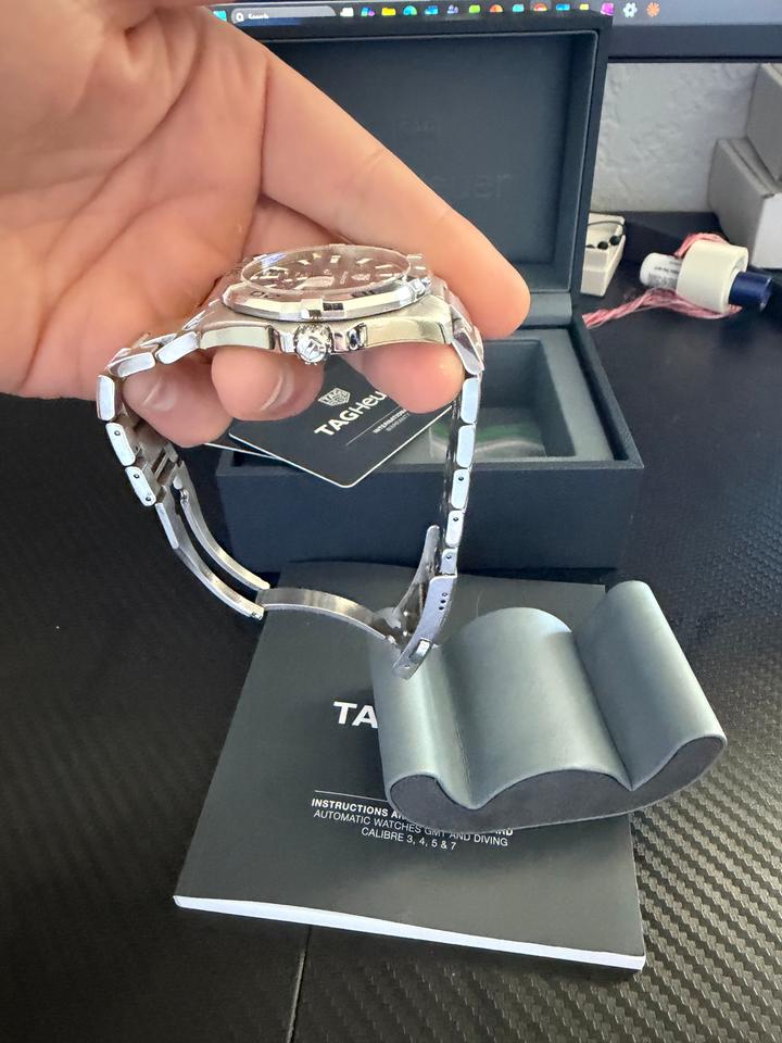 TAG Heuer Aquaracer 300M Full set box and papers. Warranty card. Very good condition — photo 3