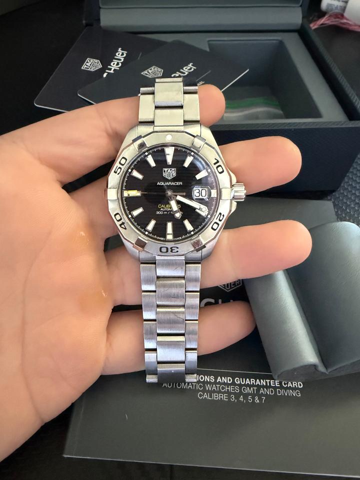 TAG Heuer Aquaracer 300M Full set box and papers. Warranty card. Very good condition — photo 5