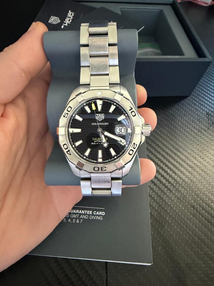 TAG Heuer Aquaracer 300M Full set box and papers. Warranty card. Very good condition — photo 6
