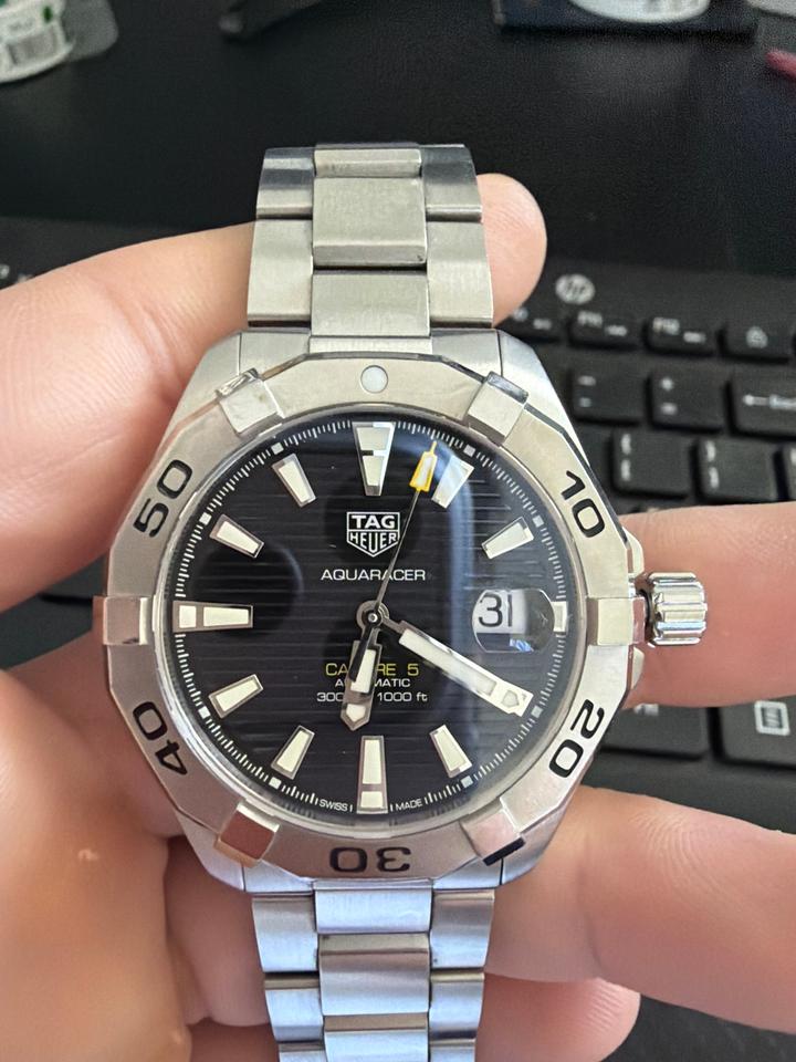 TAG Heuer Aquaracer 300M Full set box and papers. Warranty card. Very good condition — photo 7