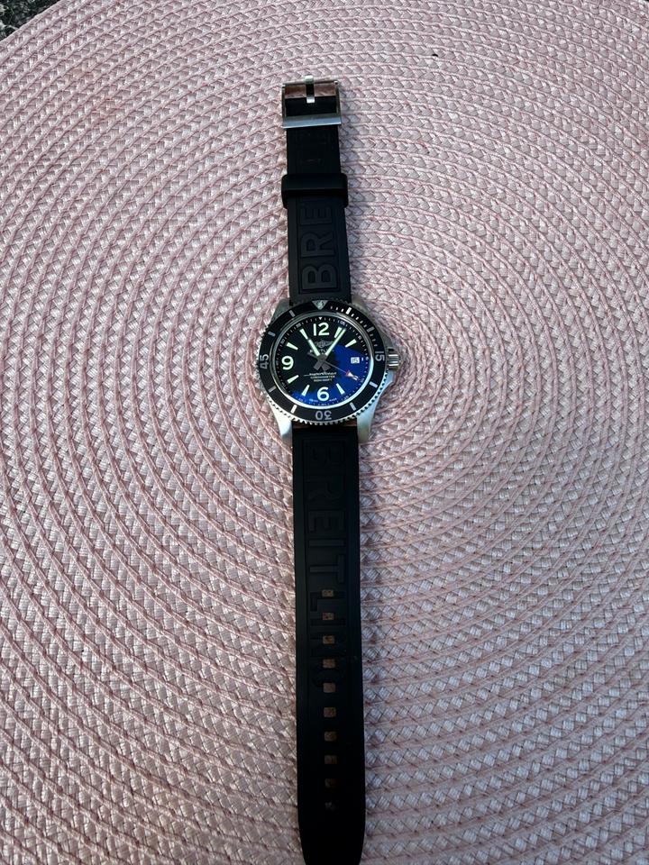 Breitling Superocean 42 Black full set on steel + OEM rubber — photo 5