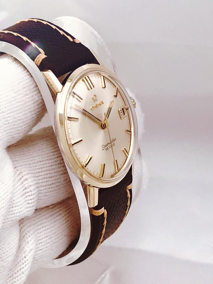 Omega Seamaster Vintage 1962 OMEGA SEAMASTER 14K GOLD BEZEL &amp; CAP Cal 610 Mechanical Men's Wrist Watch SWISS MADE - RUNS EXCELLENT WORKING - KEEPING A GOOD TIME — photo 5