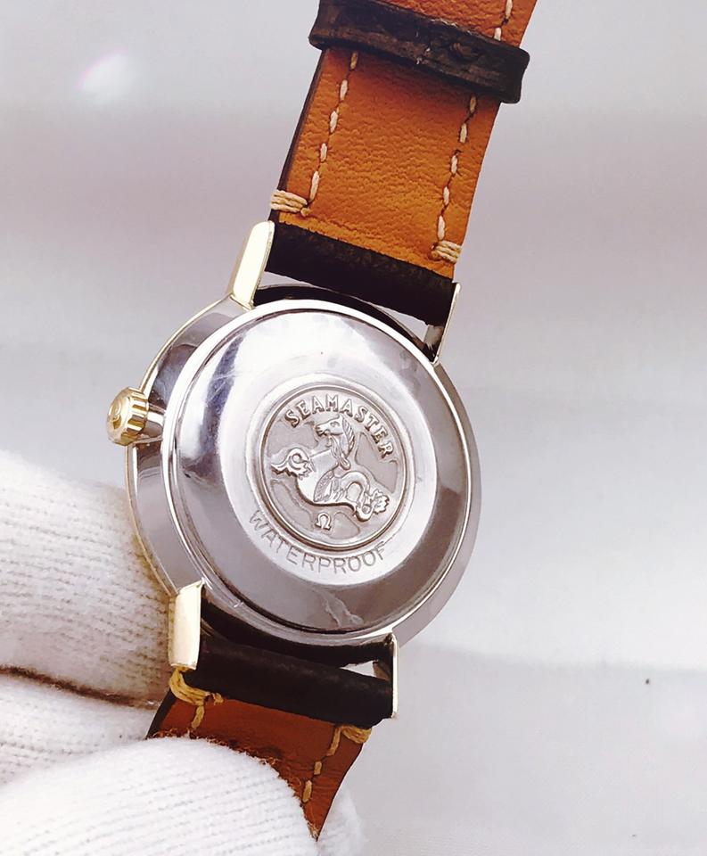 Omega Seamaster Vintage 1962 OMEGA SEAMASTER 14K GOLD BEZEL &amp; CAP Cal 610 Mechanical Men's Wrist Watch SWISS MADE - RUNS EXCELLENT WORKING - KEEPING A GOOD TIME — photo 7