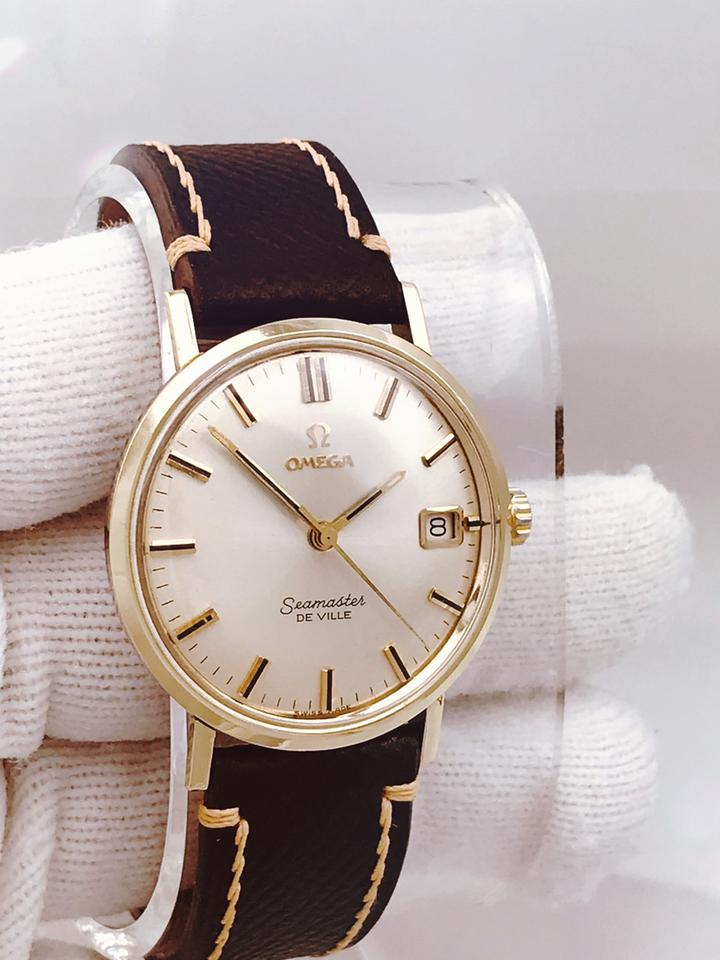 Omega Seamaster Vintage 1962 OMEGA SEAMASTER 14K GOLD BEZEL &amp; CAP Cal 610 Mechanical Men's Wrist Watch SWISS MADE - RUNS EXCELLENT WORKING - KEEPING A GOOD TIME — photo 8
