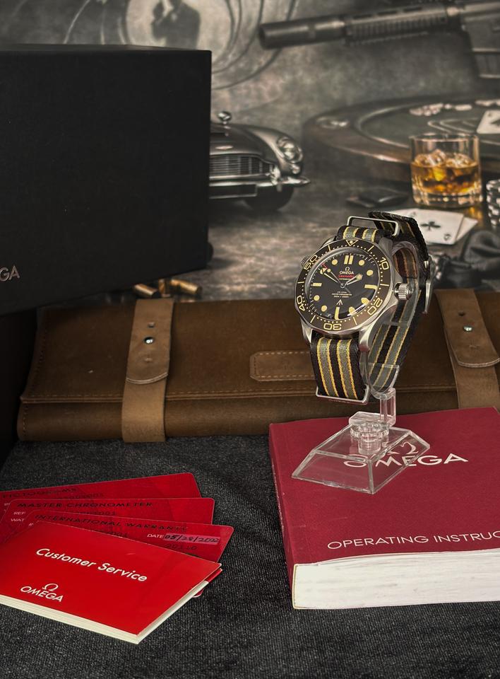 Omega Seamaster Diver 300 M 007 2022 NTTD No Time To Die 210.92.42.20.01.001 NATO B&amp;P — photo 10