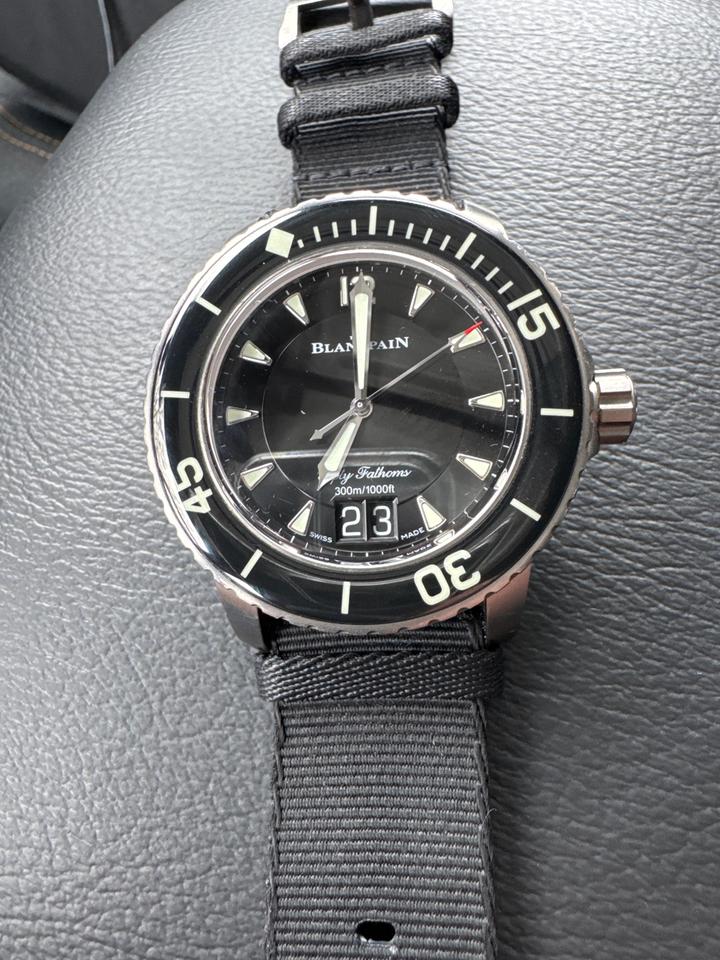 Blancpain Fifty Fathoms Automatic 50 Fathoms Grande Date Titanium NATO Strap — photo 9