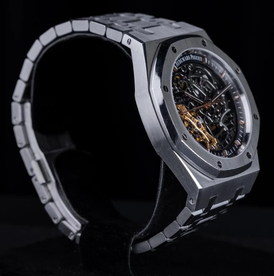 Audemars Piguet Royal Oak Double Balance Wheel Openworked Excellent Condition Steel Openworked Skeleton — photo 3