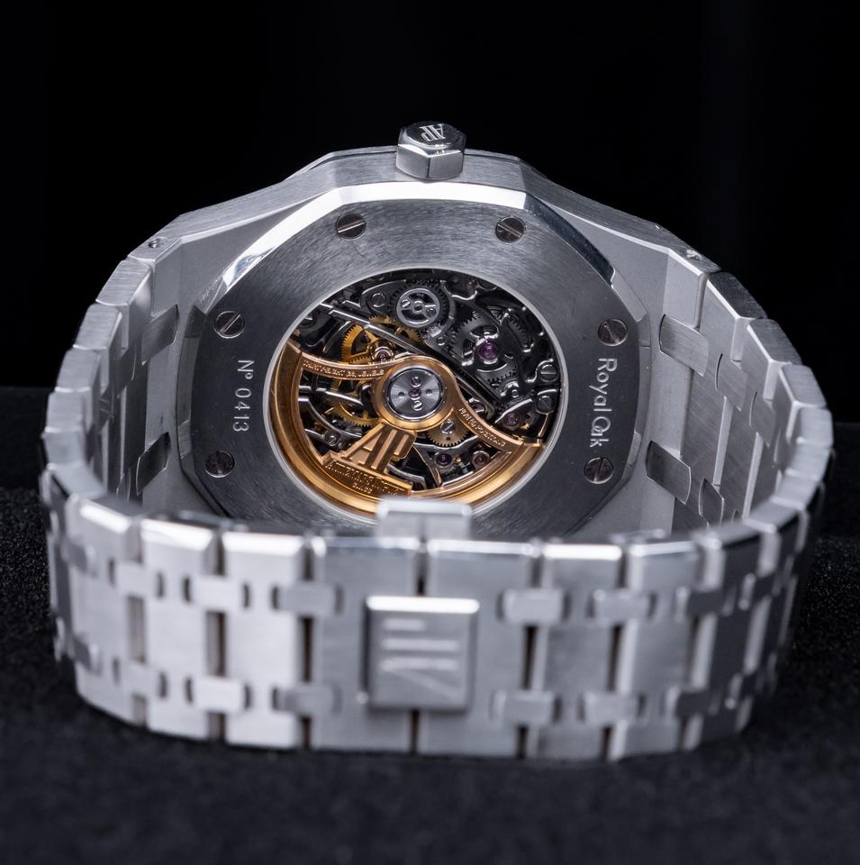 Audemars Piguet Royal Oak Double Balance Wheel Openworked Excellent Condition Steel Openworked Skeleton — photo 4