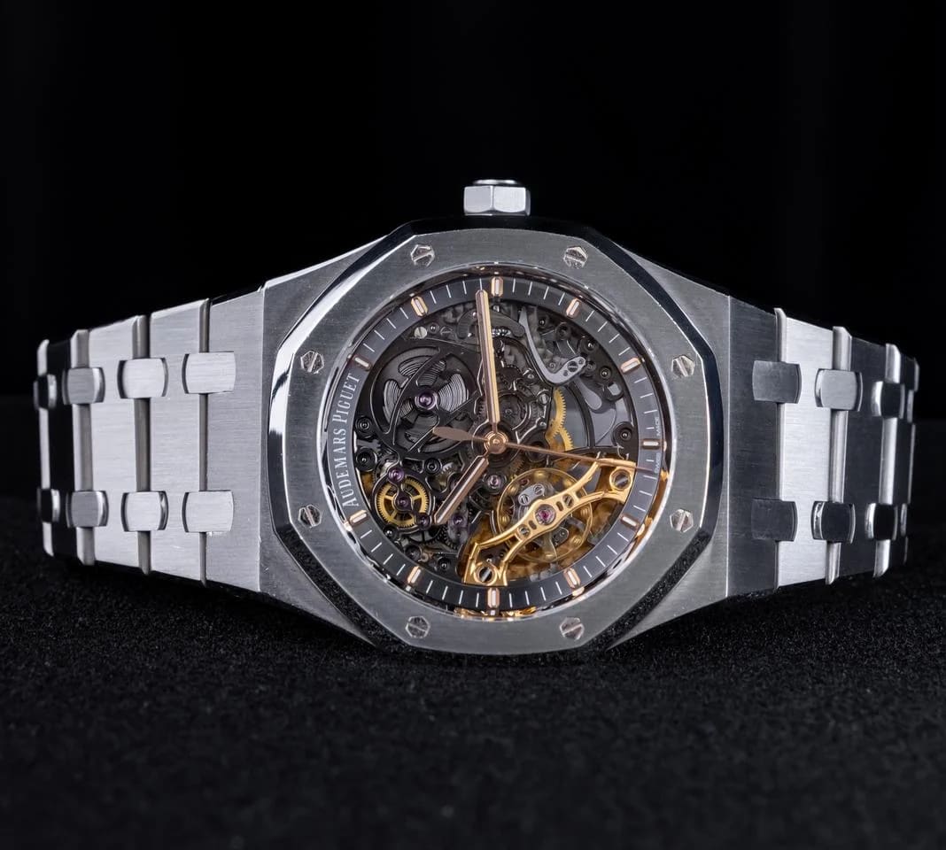 Audemars Piguet Royal Oak Double Balance Wheel Openworked Excellent Condition Steel Openworked Skeleton — photo 8