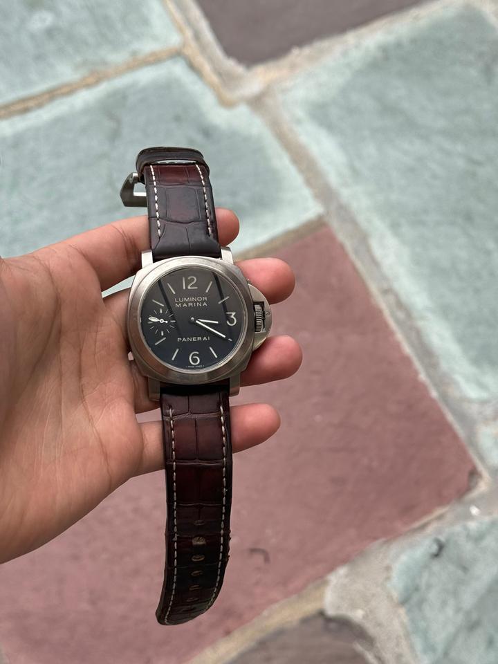 Panerai Luminor Marina PAM 0177 44mm Titanium case. Sandwich dial.