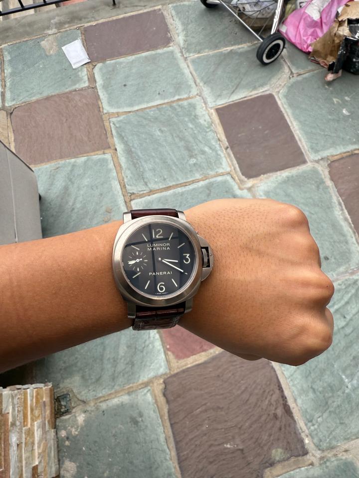 Panerai Luminor Marina PAM 0177 44mm Titanium case. Sandwich dial. — photo 2