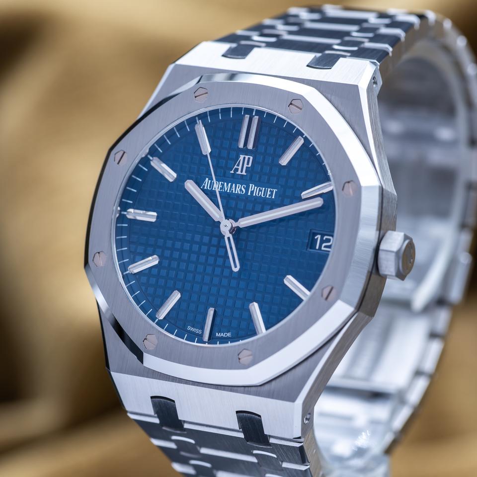 Audemars Piguet Royal Oak Automatic 41mm Blue Dial - AP 15500st Complete Set — photo 4