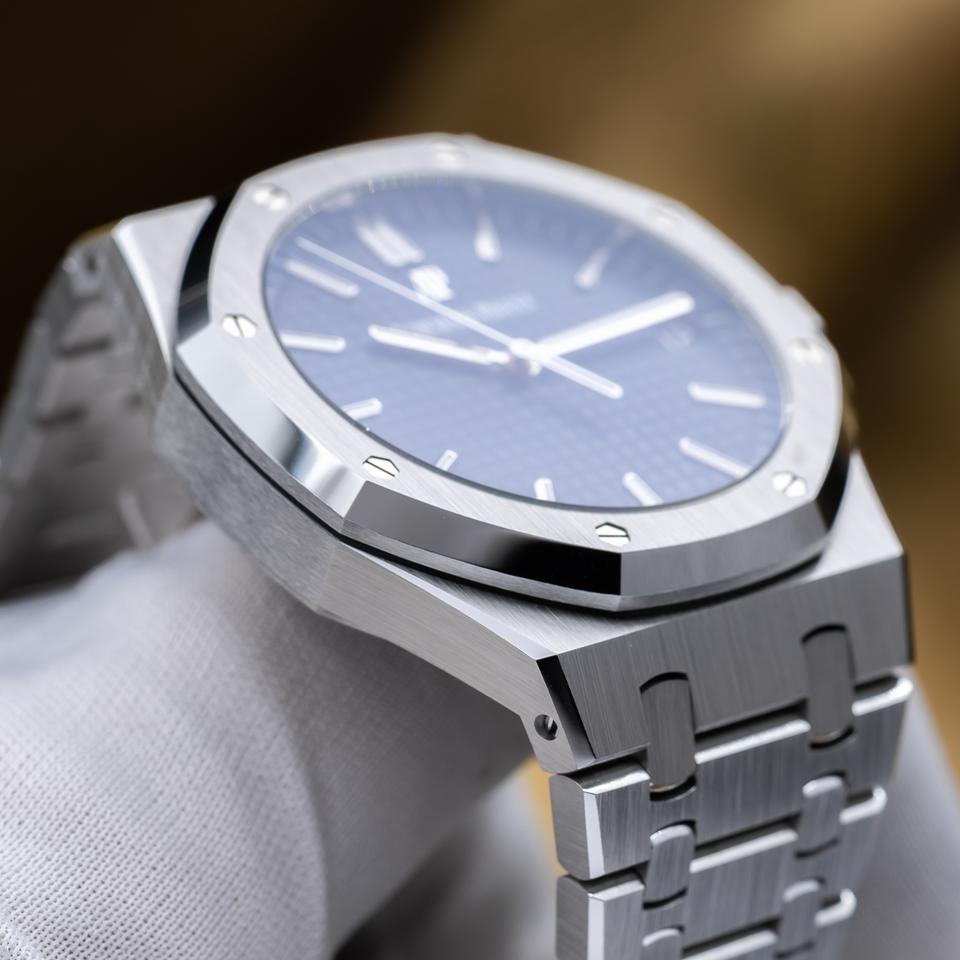 Audemars Piguet Royal Oak Automatic 41mm Blue Dial - AP 15500st Complete Set — photo 12