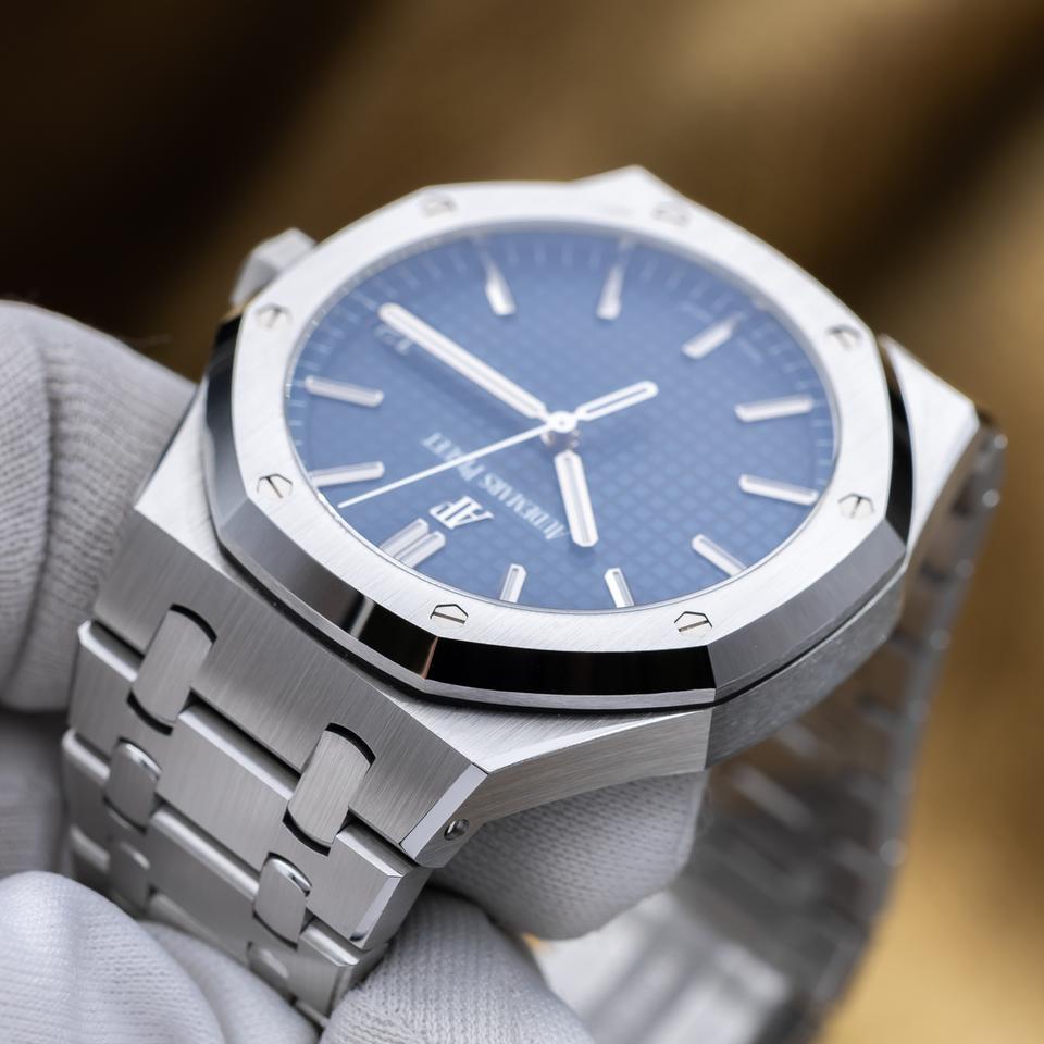 Audemars Piguet Royal Oak Automatic 41mm Blue Dial - AP 15500st Complete Set — photo 13