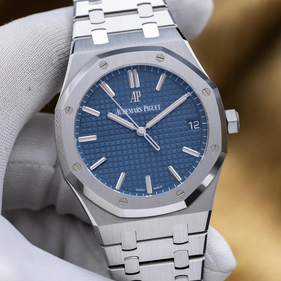 Audemars Piguet Royal Oak Automatic 41mm Blue Dial - AP 15500st Complete Set — photo 15