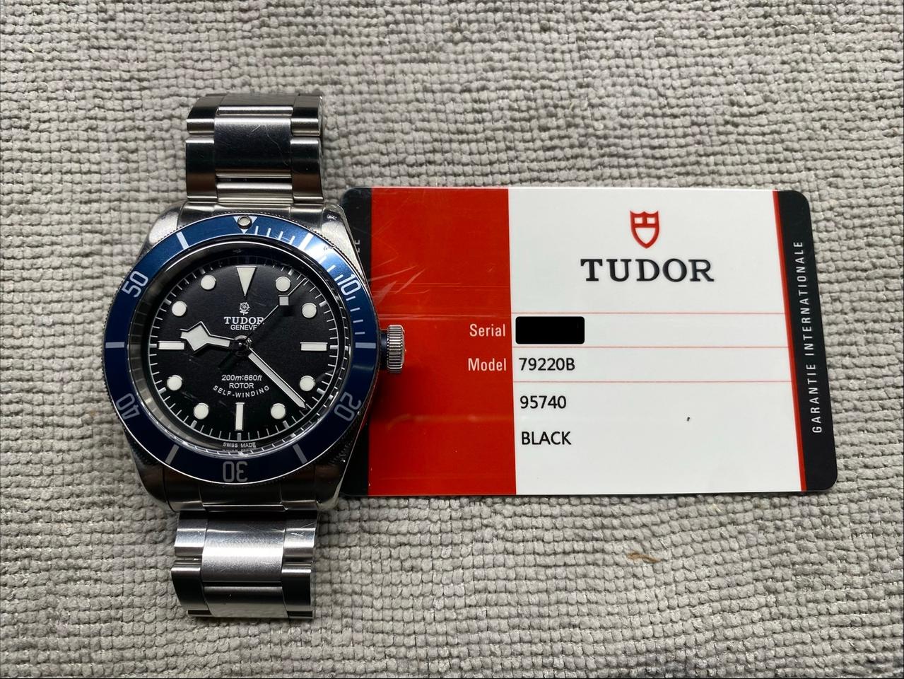 Tudor Black Bay Heritage Black Bay Tudor Black Bay 41mm 2015 Heritage Blue Bezel Black Dial Sta
