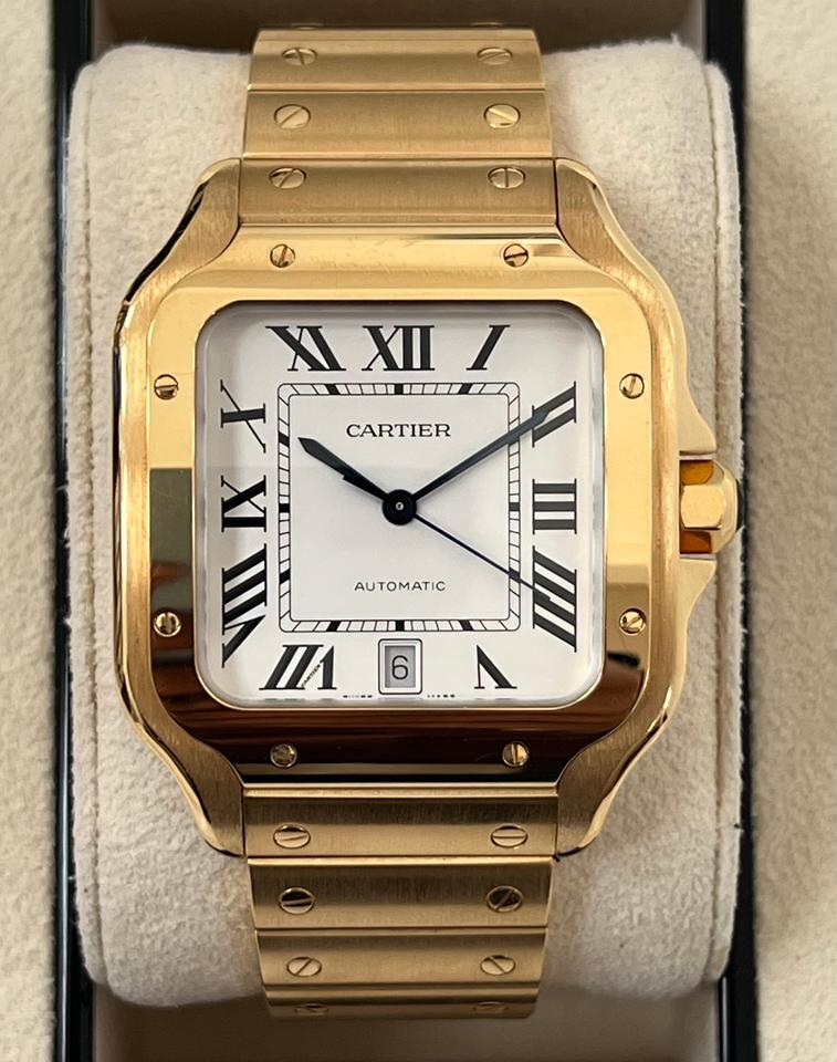 Cartier Santos Unworn 2025 Yellow Gold Automatic WGSA0029 Unworn Full Set