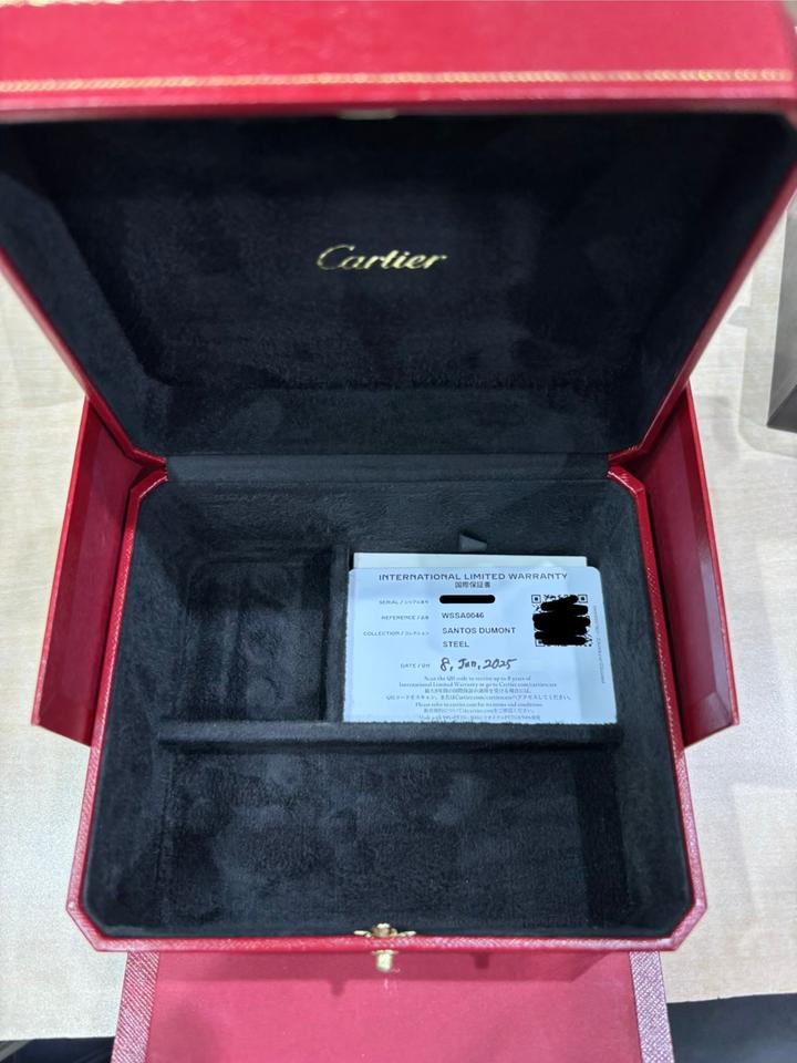 Cartier Santos Dumont Black Lacquer Large Model 43.5 x 31.4 Manual Mechanical Movement Like New 2025 — photo 2