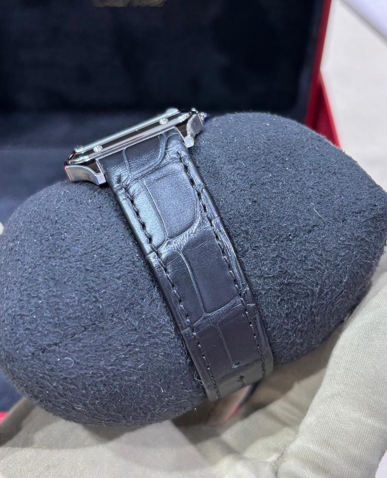 Cartier Santos Dumont Black Lacquer Large Model 43.5 x 31.4 Manual Mechanical Movement Like New 2025 — photo 9