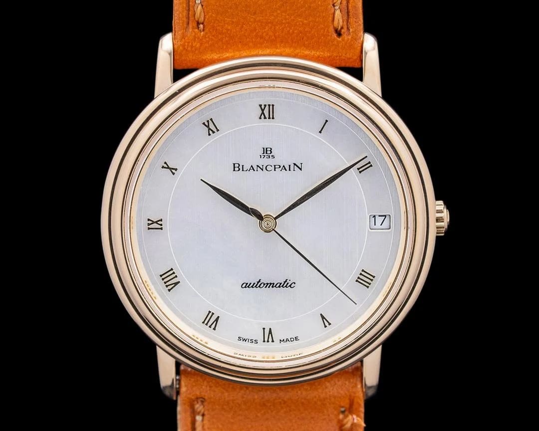 Blancpain Villeret Ultra-Slim 0095-1127-58 Villeret Ultra-Slim 18K Yellow Gold Mother of Pearl Dial