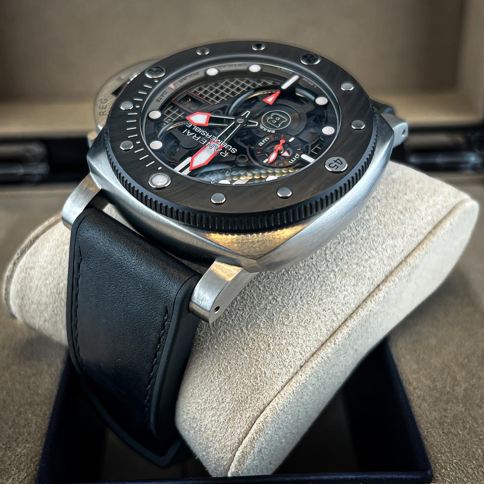 Panerai Submersible Full Set | 2024 | Skeleton PAM01403 Submersible S Limited Edition Brabus Carbon Bezel Titanium — photo 10