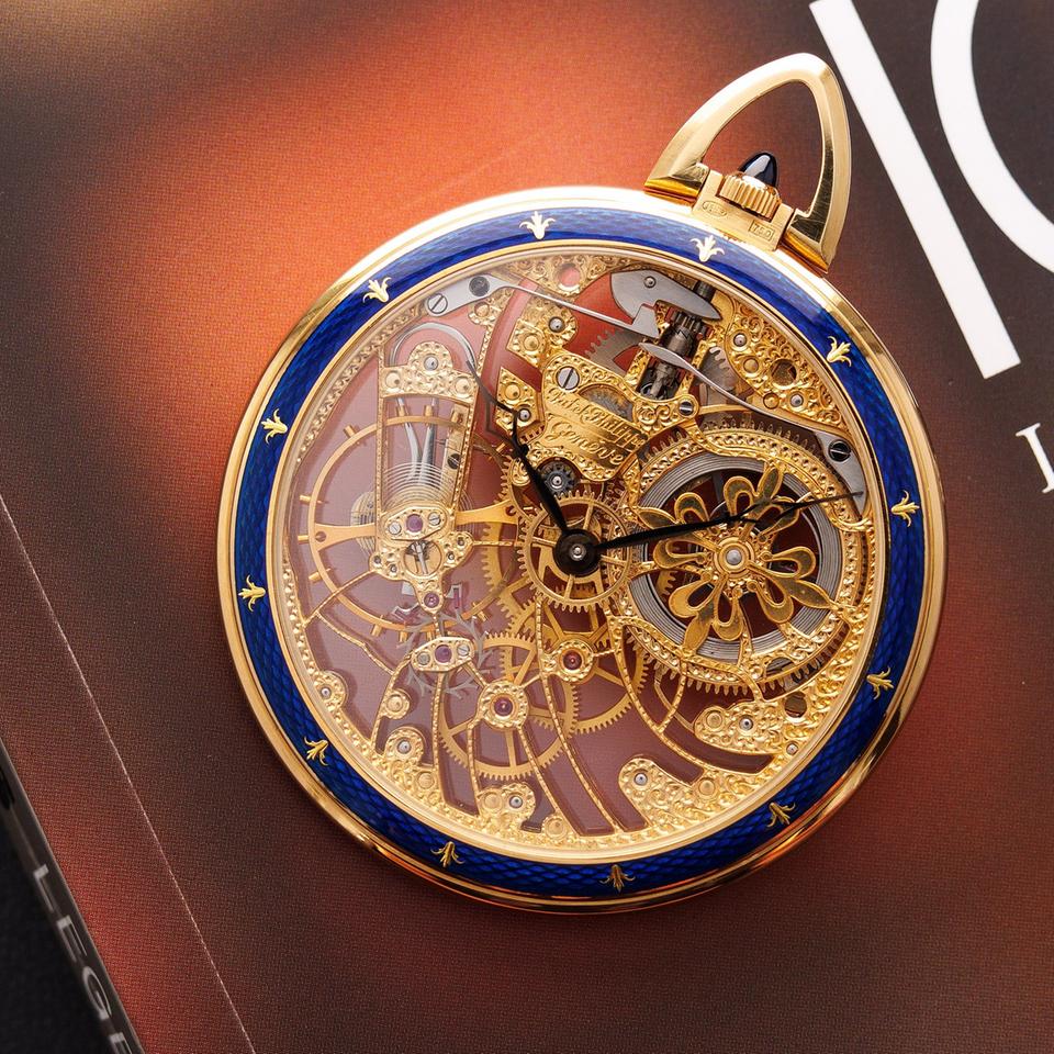 Patek Philippe Pocket Watch Yellow Gold Skeleton Enamel Pocket Watch Ref. 899 — photo 2