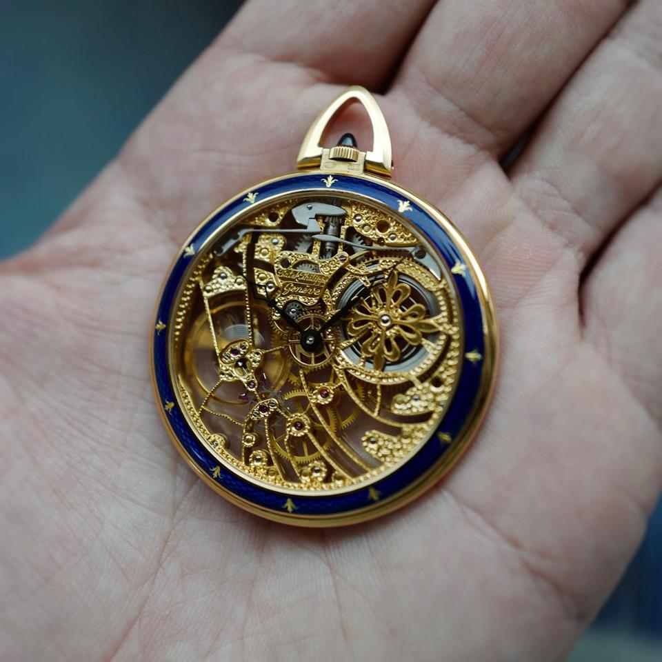 Patek Philippe Pocket Watch Yellow Gold Skeleton Enamel Pocket Watch Ref. 899 — photo 5