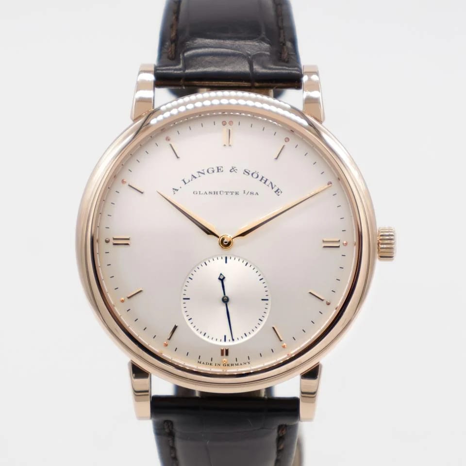 A. Lange & Söhne Saxonia 18k Rose Gold Automatic 40mm 307.032 Leather