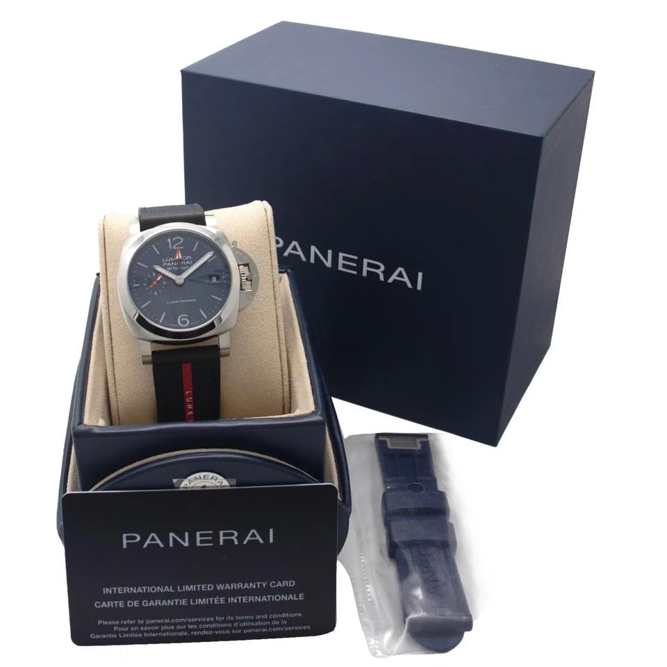 Panerai Luminor Luna Rossa Quaranta Bitempo 40mm Blue Dial Steel PAM01404 Full Set 2025 — photo 2