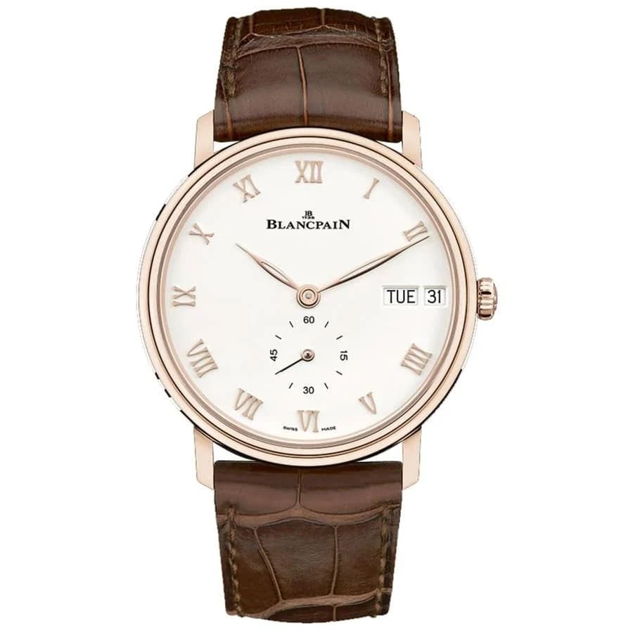 Blancpain Villeret 6652-3642-55B Rose Gold 40mm With Brown Alligator Leather Strap