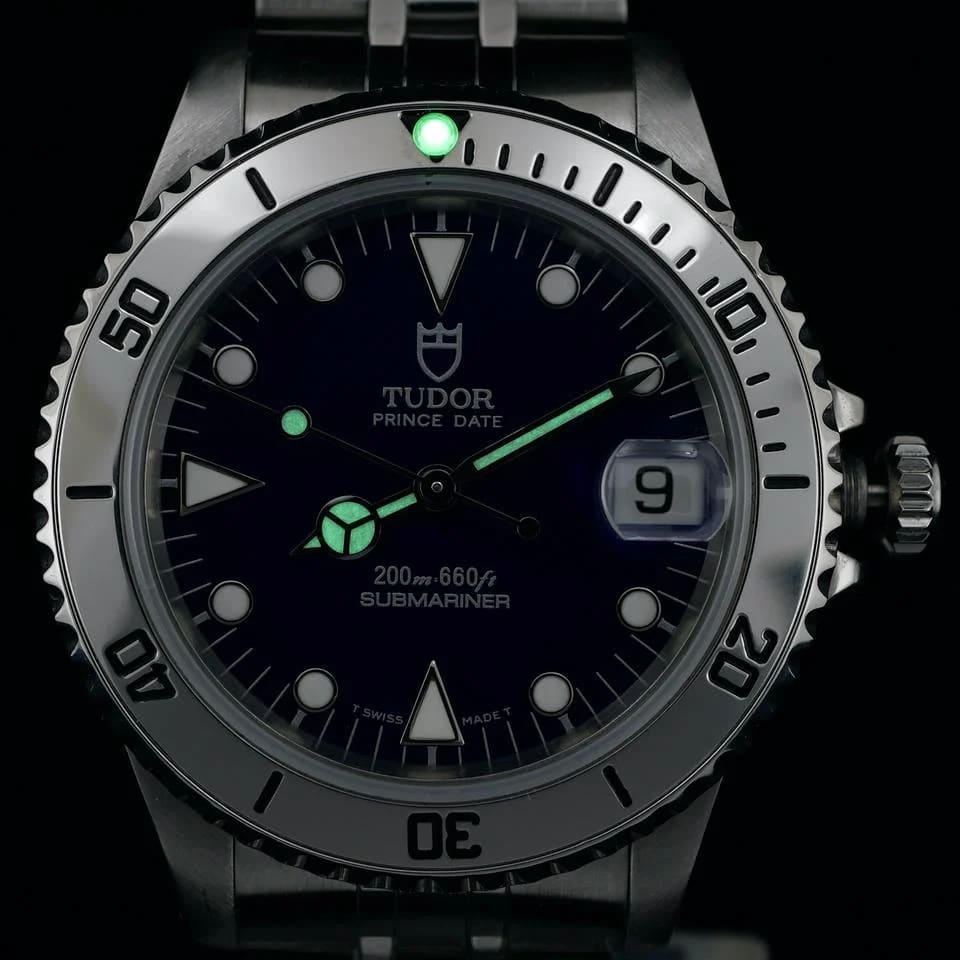 Tudor Submariner Prince Date 75190 Blue Dial with Jubilee Bracelet — photo 3