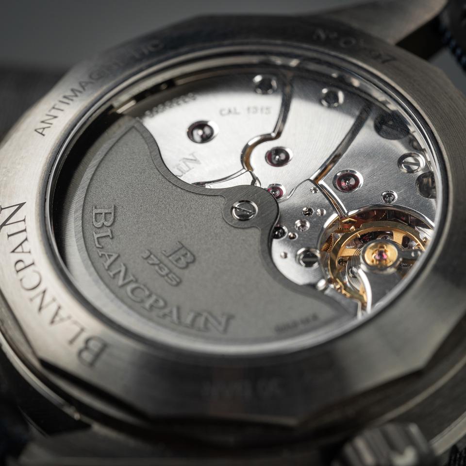 Blancpain Fifty Fathoms Bathyscaphe Ceramic case crazy 120hr reserve blue sunburst dial — photo 5