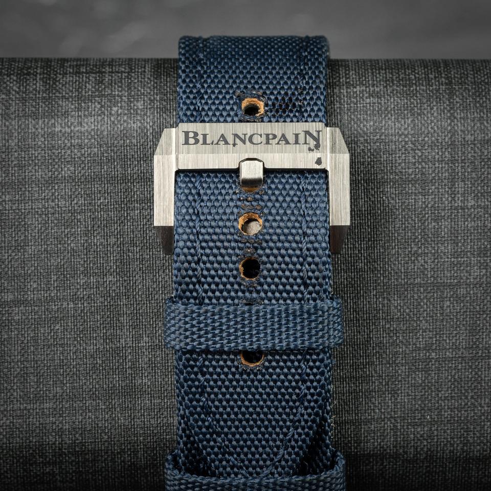 Blancpain Fifty Fathoms Bathyscaphe Ceramic case crazy 120hr reserve blue sunburst dial — photo 10
