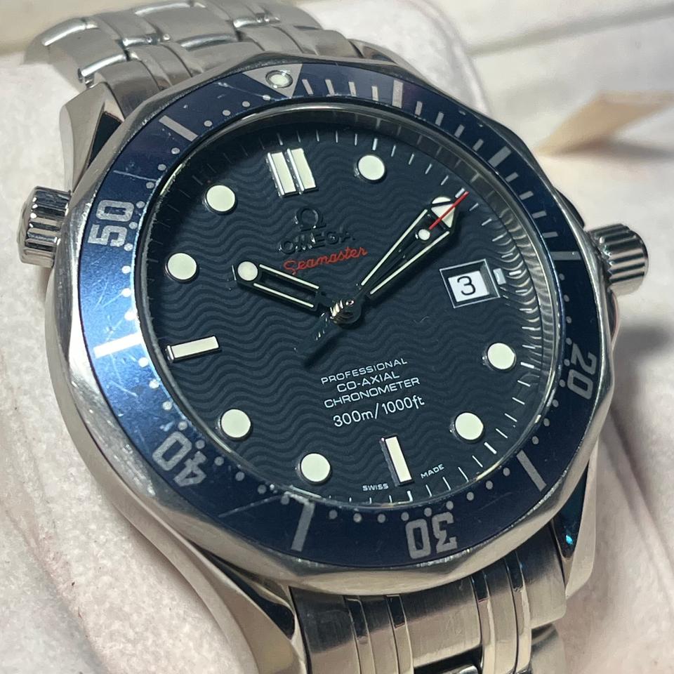 Omega Seamaster Diver 300 M James Bond 2220.80.00 Blue Full Set
