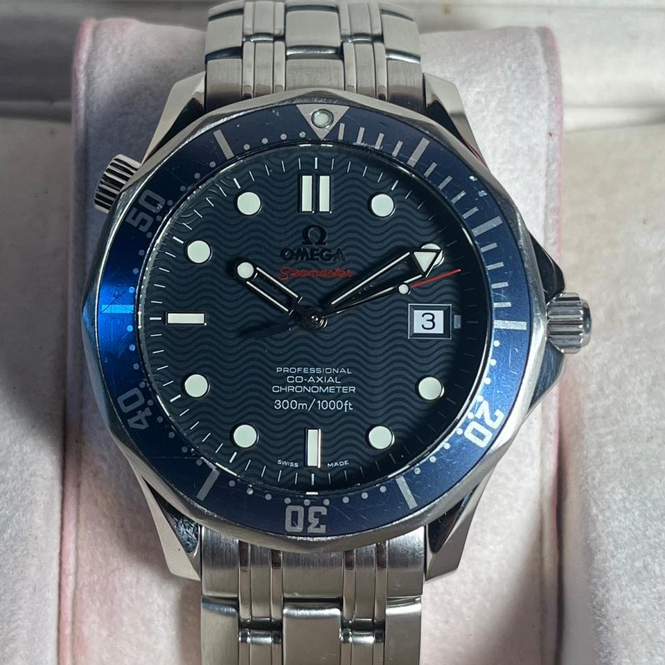 Omega Seamaster Diver 300 M James Bond 2220.80.00 Blue Full Set — photo 3
