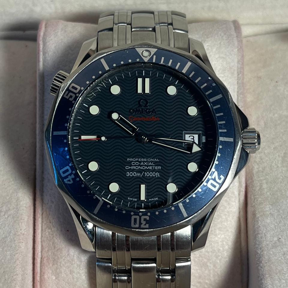 Omega Seamaster Diver 300 M James Bond 2220.80.00 Blue Full Set — photo 9