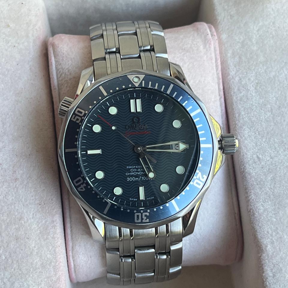 Omega Seamaster Diver 300 M James Bond 2220.80.00 Blue Full Set — photo 15