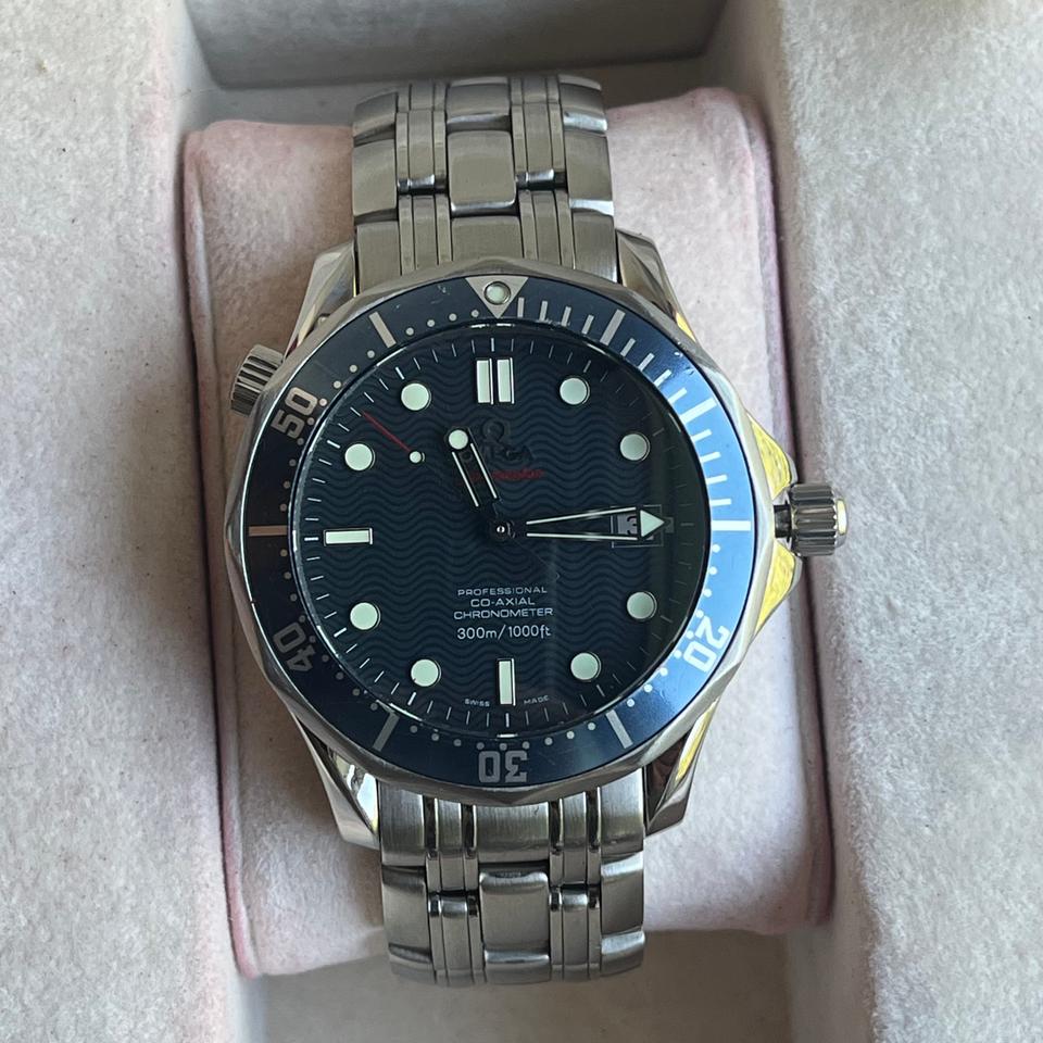 Omega Seamaster Diver 300 M James Bond 2220.80.00 Blue Full Set — photo 16