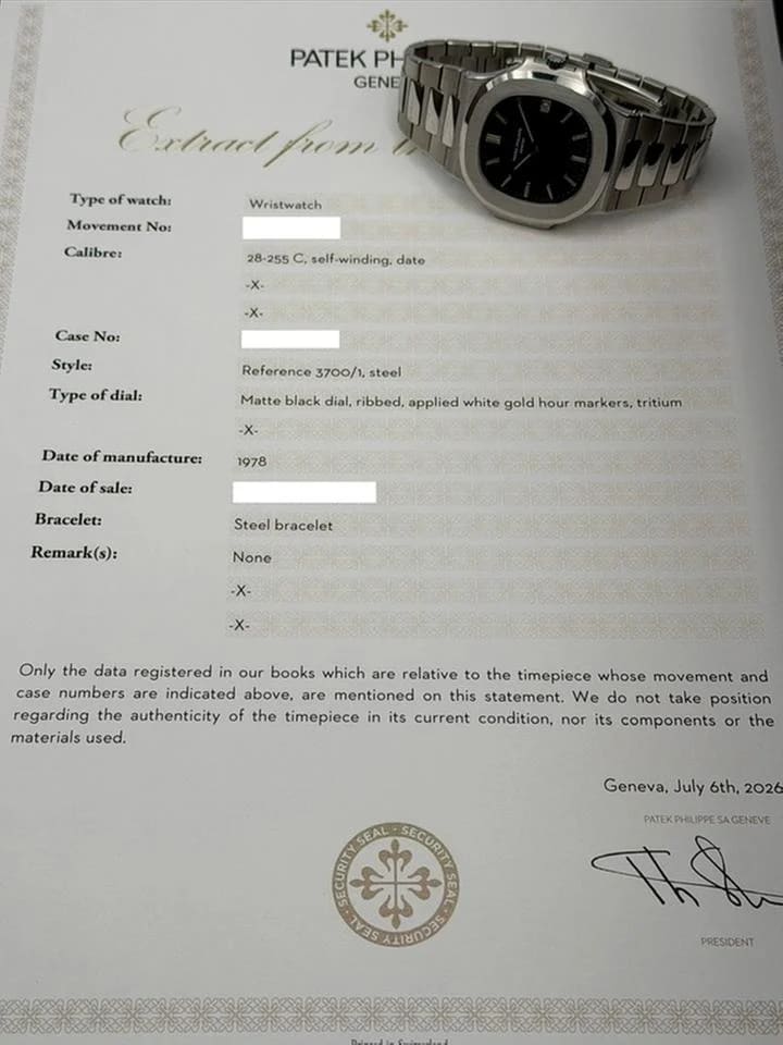 Patek Philippe Nautilus 1978 Nautilus 40mm Stainless Steel 3700 — photo 8