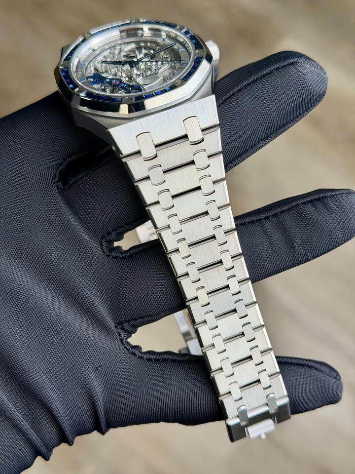 Audemars Piguet Royal Oak Double Balance Wheel Openworked Dble Balance Blue Sapphire Unworn 15412BC.SS.1220BC.02 — photo 2