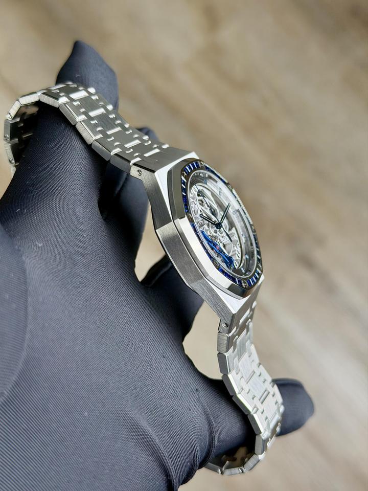 Audemars Piguet Royal Oak Double Balance Wheel Openworked Dble Balance Blue Sapphire Unworn 15412BC.SS.1220BC.02 — photo 3