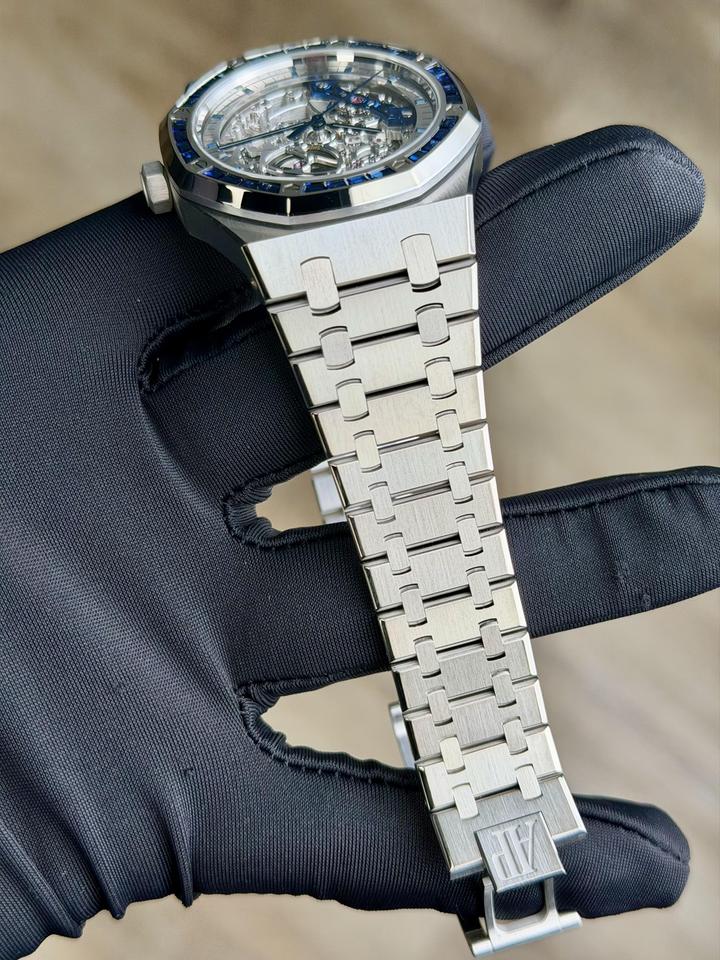 Audemars Piguet Royal Oak Double Balance Wheel Openworked Dble Balance Blue Sapphire Unworn 15412BC.SS.1220BC.02 — photo 4