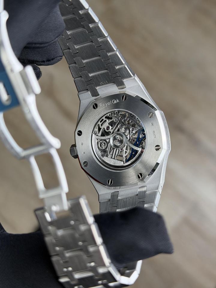 Audemars Piguet Royal Oak Double Balance Wheel Openworked Dble Balance Blue Sapphire Unworn 15412BC.SS.1220BC.02 — photo 6